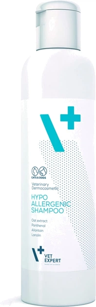Гіпоалергенний шампунь VetExpert Hypoallergenic Shampoo для котів та собак 250 мл