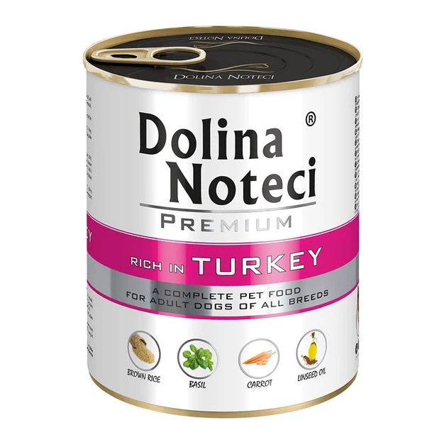 Корм конс.Dolina Noteci Premium для собак з індичкою, 800 гр