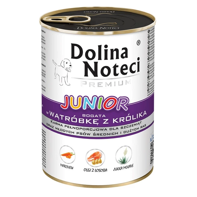 Корм конс. Dolina Noteci Premium для цуценят з печінкою кролика, 400 гр