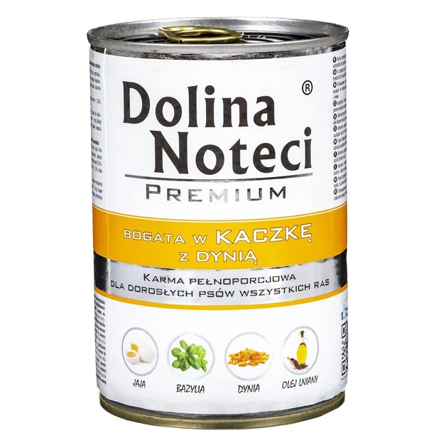 Корм конс. Dolina Noteci Premium для собак з качкою та гарбузом, 400 гр