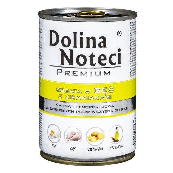 Корм конс.Dolina Noteci Premium для собак з гускою та картоплею, 400 гр