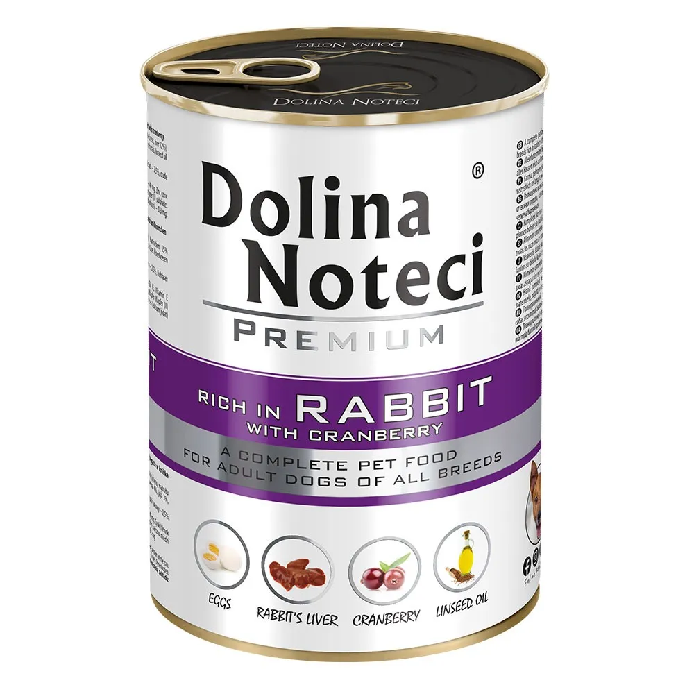 Корм конс. Dolina Noteci Premium для собак з кроликом та журавлиною, 400 гр