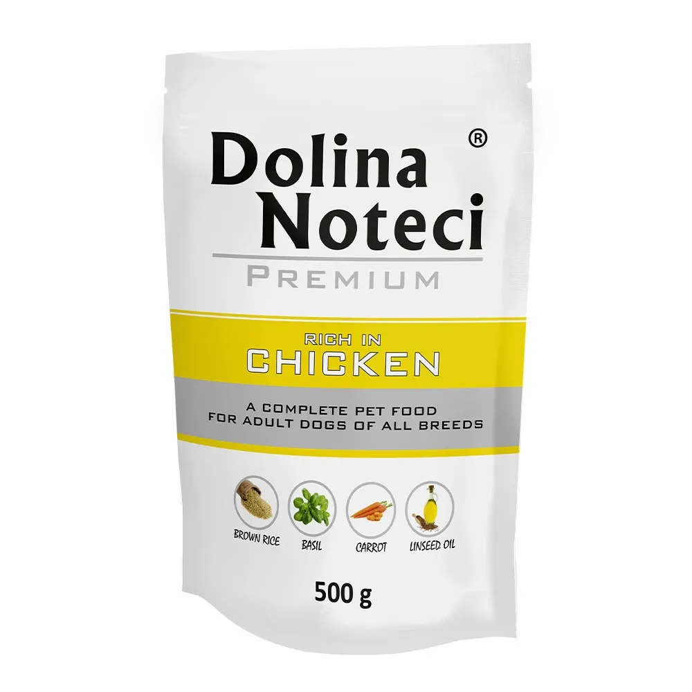Пауч Dolina Noteci Premium для собак з куркою, 500 гр