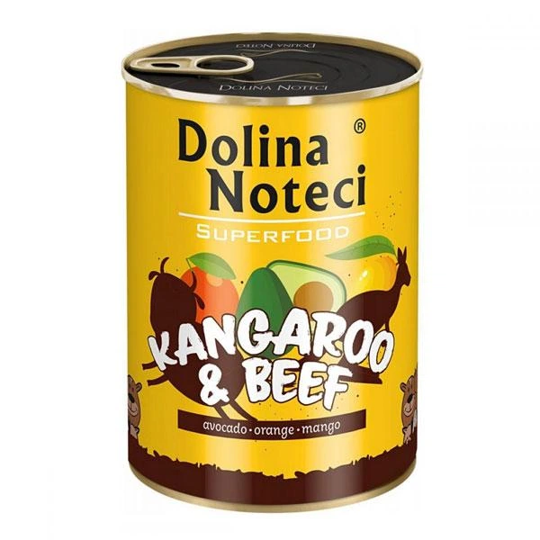 Консерва Dolina Noteci Superfood для собак з мясом кенгуру та яловичини 400 гр