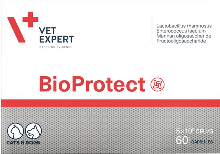 Харчова добавка Vet Expert BioProtect для собак і кішок з порушенням мікрофлори травного тракту 1 шт