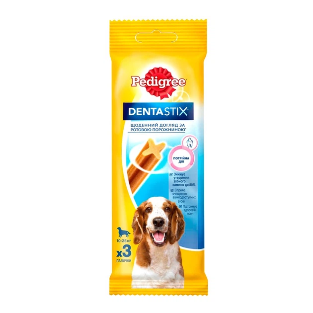 Корм для собак Pedigree Denta Stix для сред пород 77 g