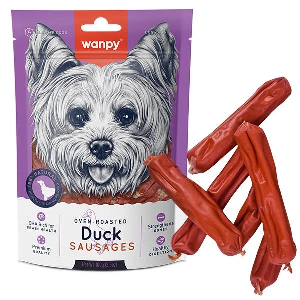 Wanpy СОСИСКИ З КАЧКОЮ (Duck Sausages) ласощі для собак 100г