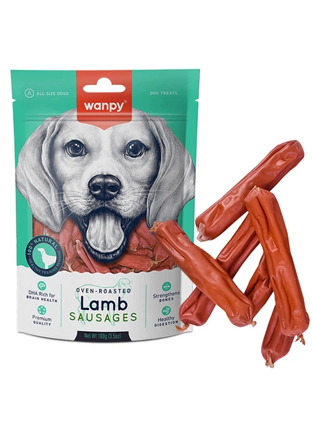 Wanpy СОСИСКИ З ЯГНЯМ (Lamb Sausages) ласощі для собак 100г