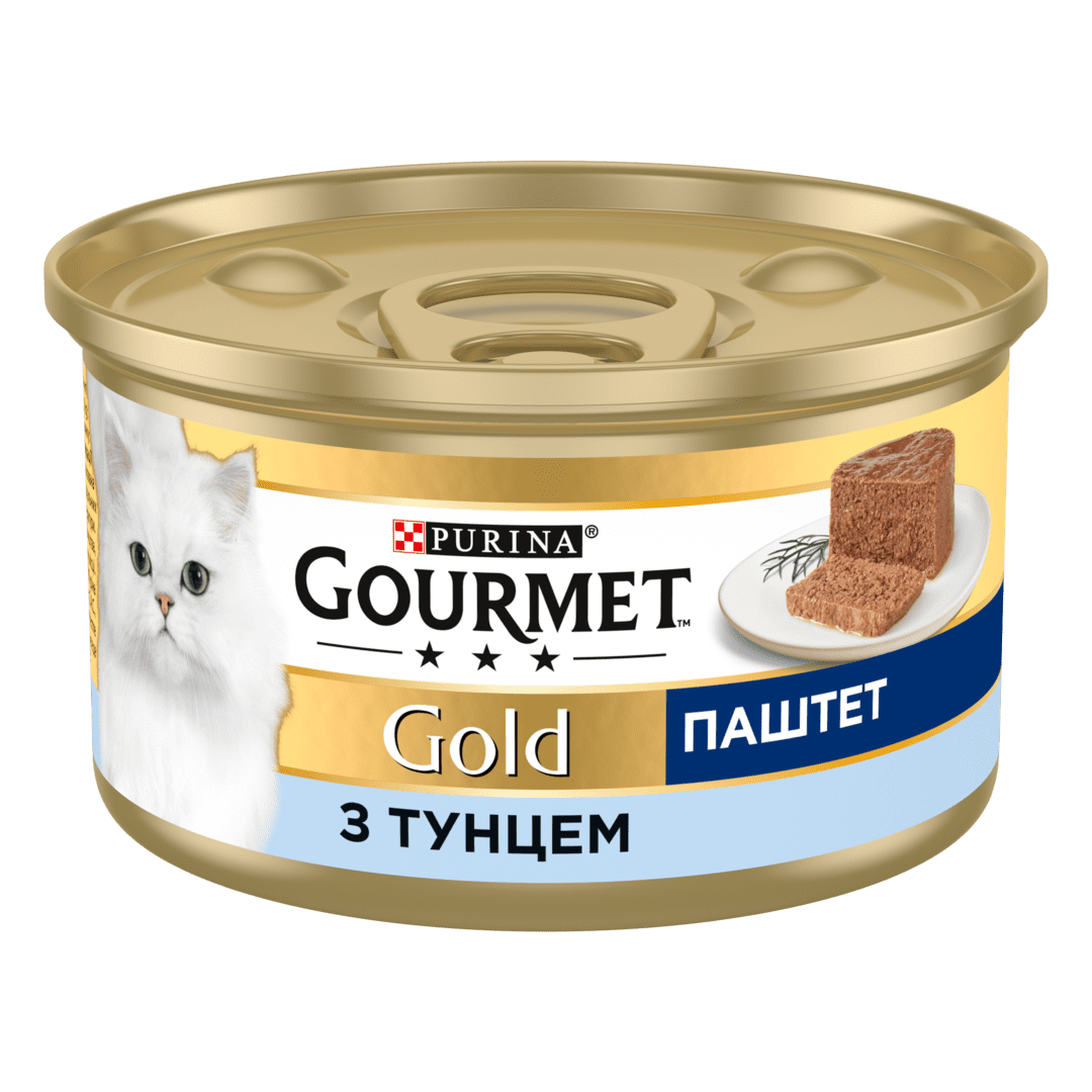 Корм Gourmet Gold Mousse с тунцом ж/б 85г