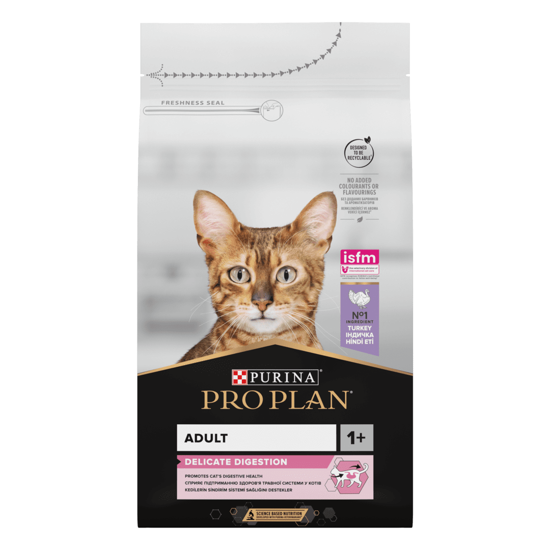 PRO PLAN DELICATE ADULT корм для котів индейка 400 гр
