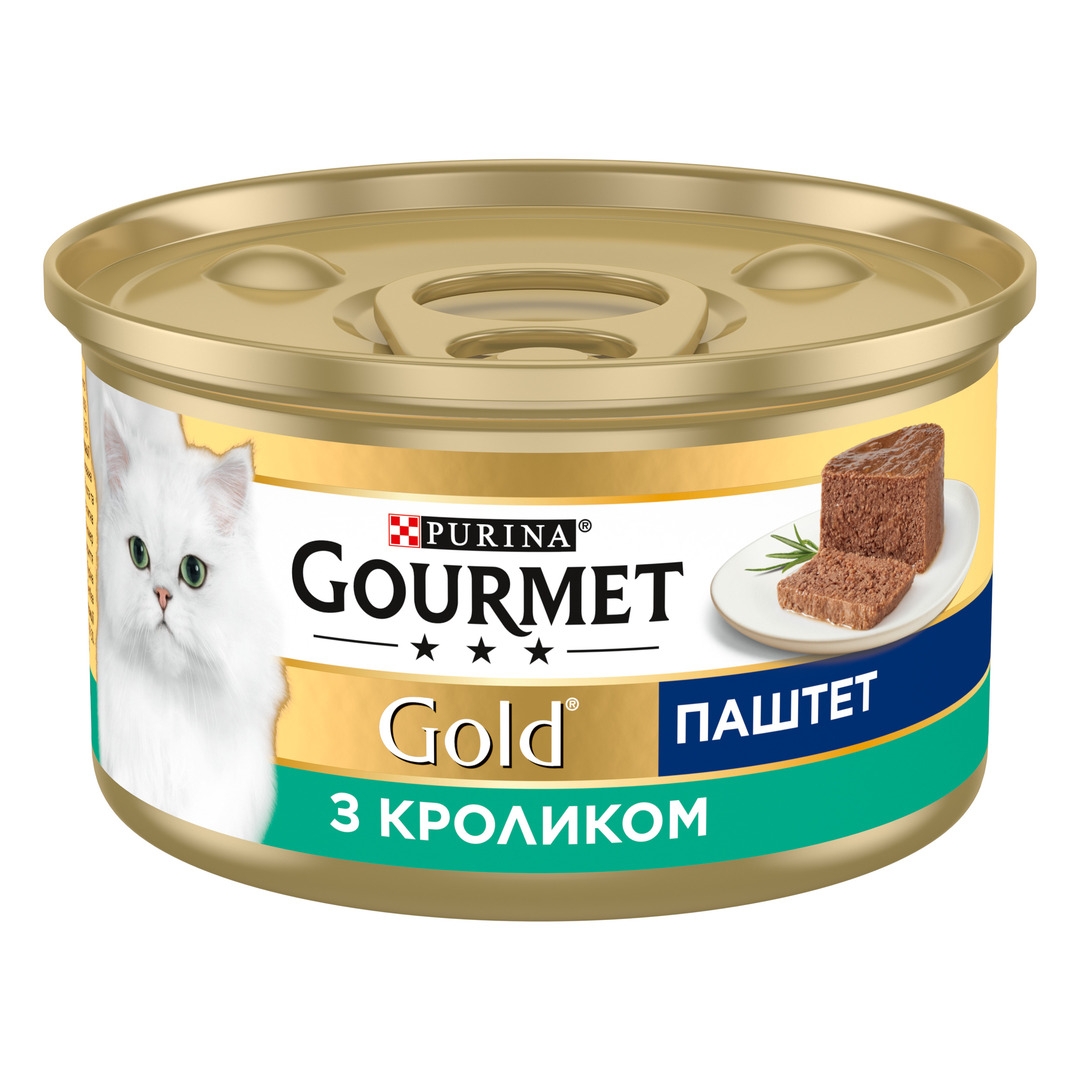 Корм для котов Gourmet Gold паштет кріль 85 гр