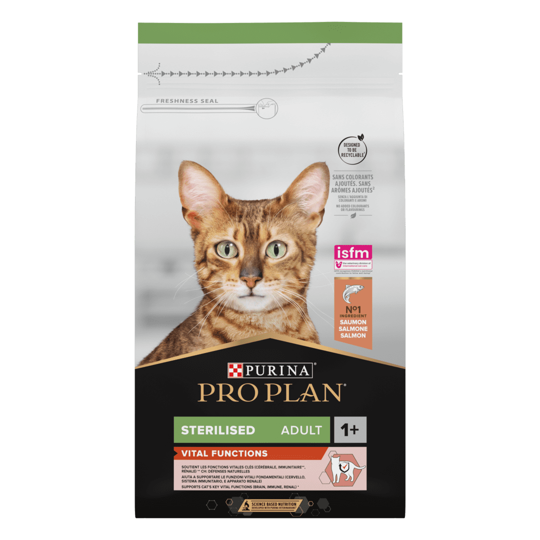 ProPlan стерел. кошка лосось 1,5кг