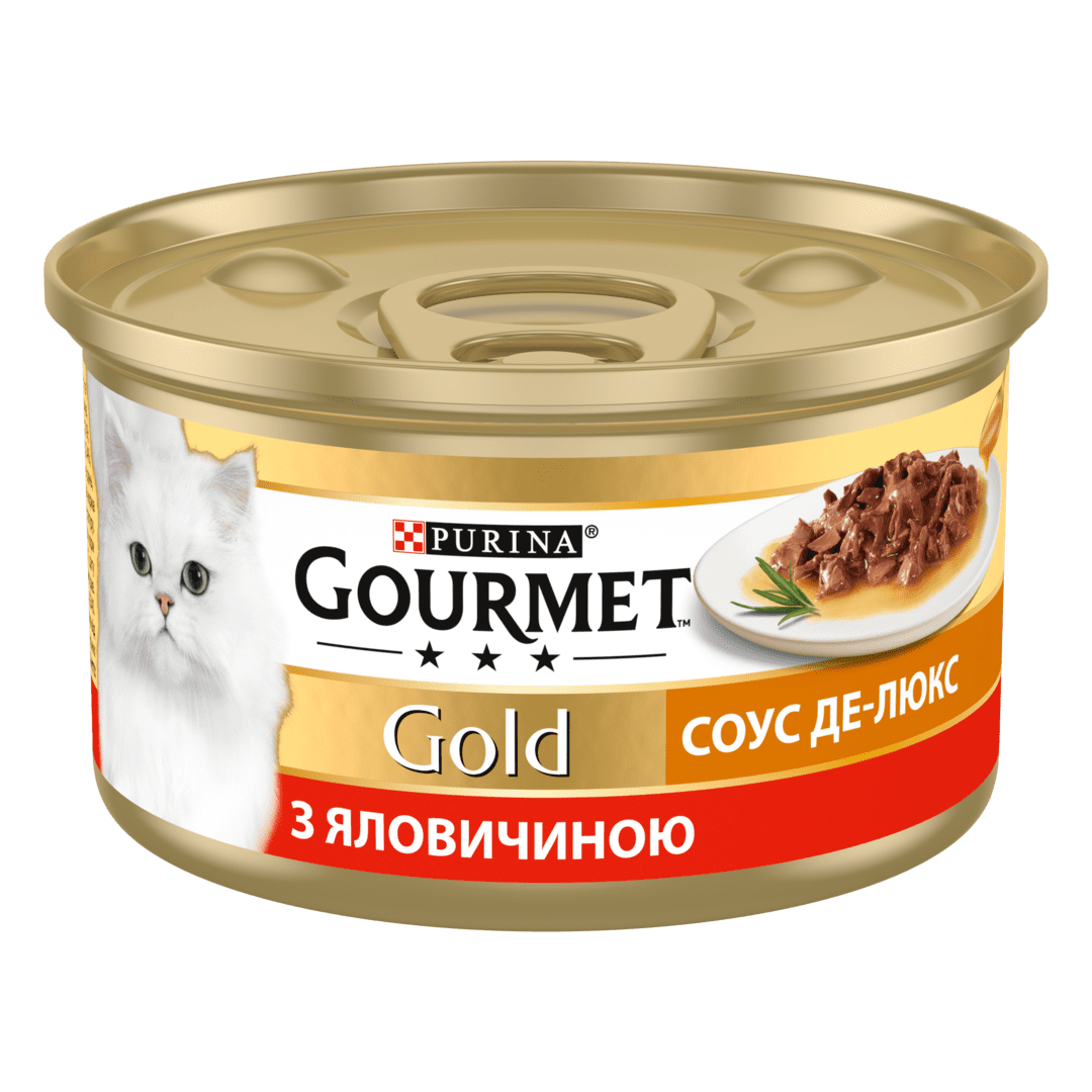 Корм для котов Gourmet Gold Соус Де-Люкс говядина