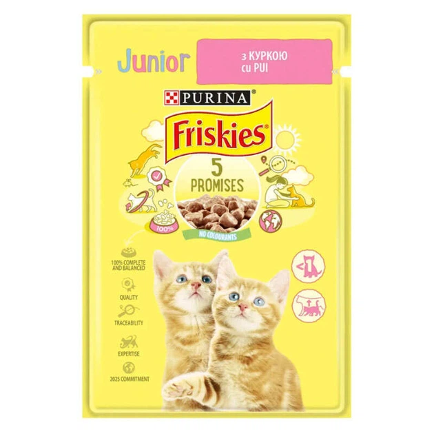 Корм для котят Friskies с курицей в подливкеa