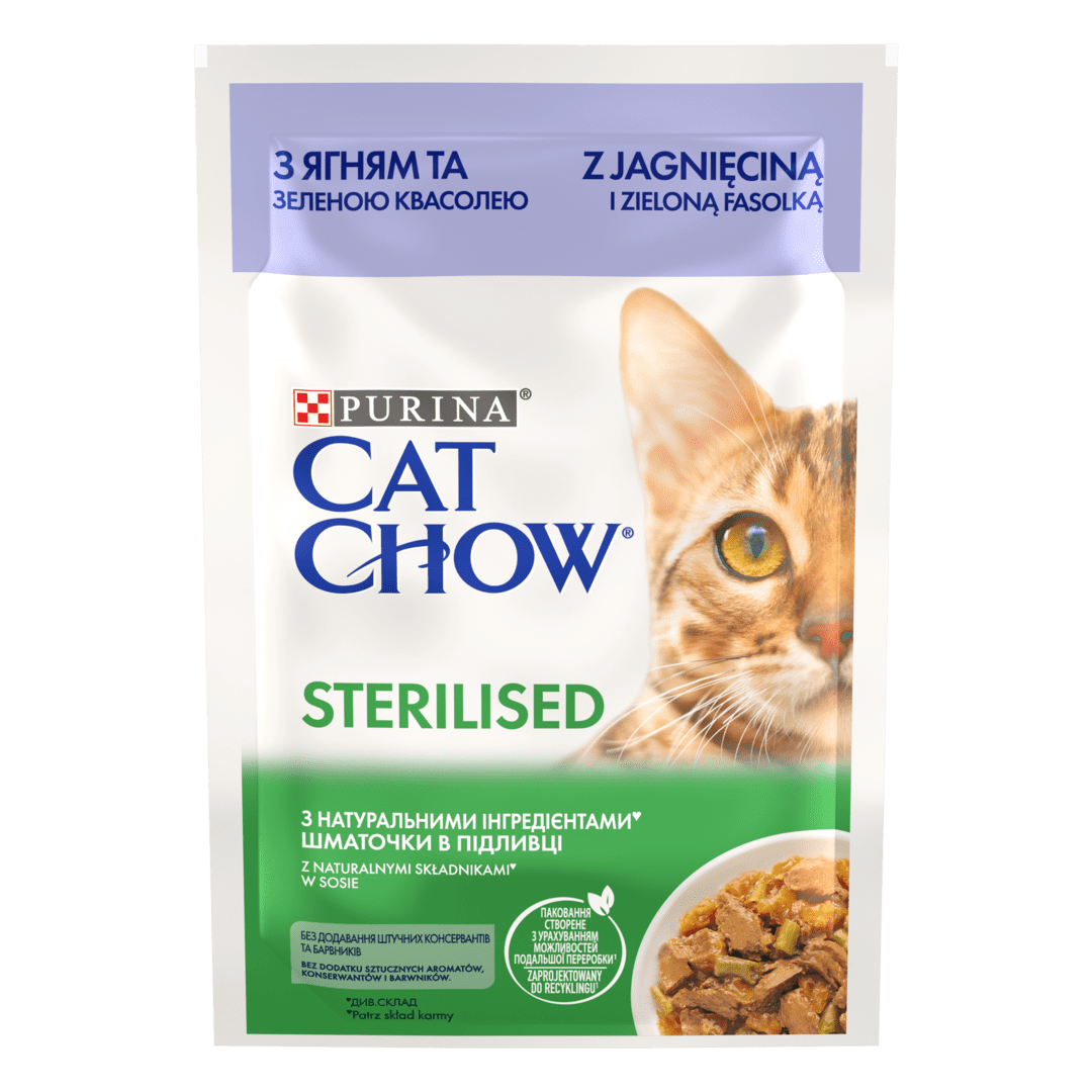 Purina КЕТ ЧАУ стерил ягненок та зелена квасоля 85 гр