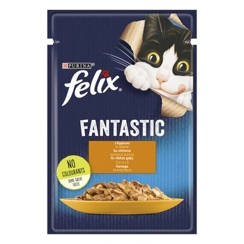 FELIX Fantastic (Фелікс Фантастік). З куркою. Шматочки у желе. кот 85г