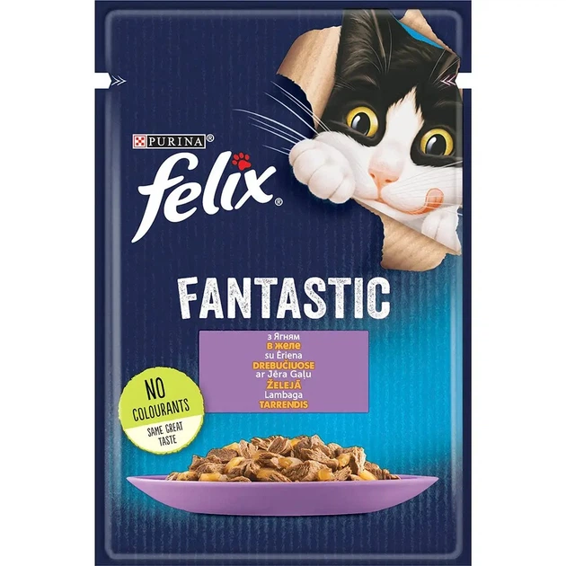 FELIX Fantastic (Фелікс Фантастік). З ягням. Шматочки у желе. кот 85г