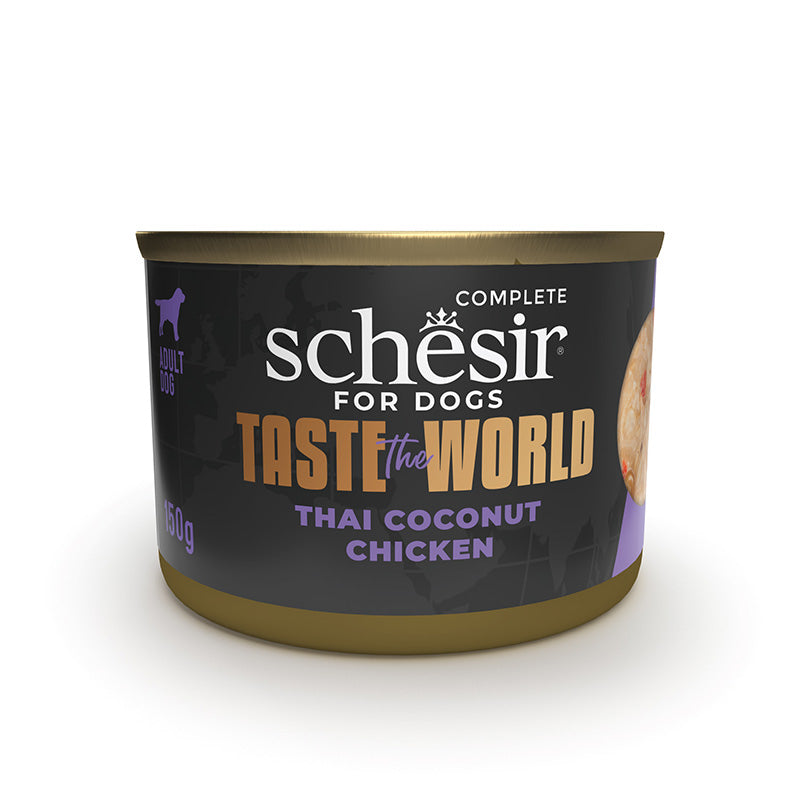 Schesir Taste the World КУРКА ПО-ТАЙСЬКИ (Thai Coconut Chicken) конс для соб, банка 150г