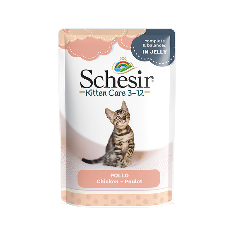 Schesir ФІЛЕ КУРКИ ДЛЯ КОШЕНЯТ (ChickenFilletKitten) повнорац конс д/кошенят.пауч. 85г