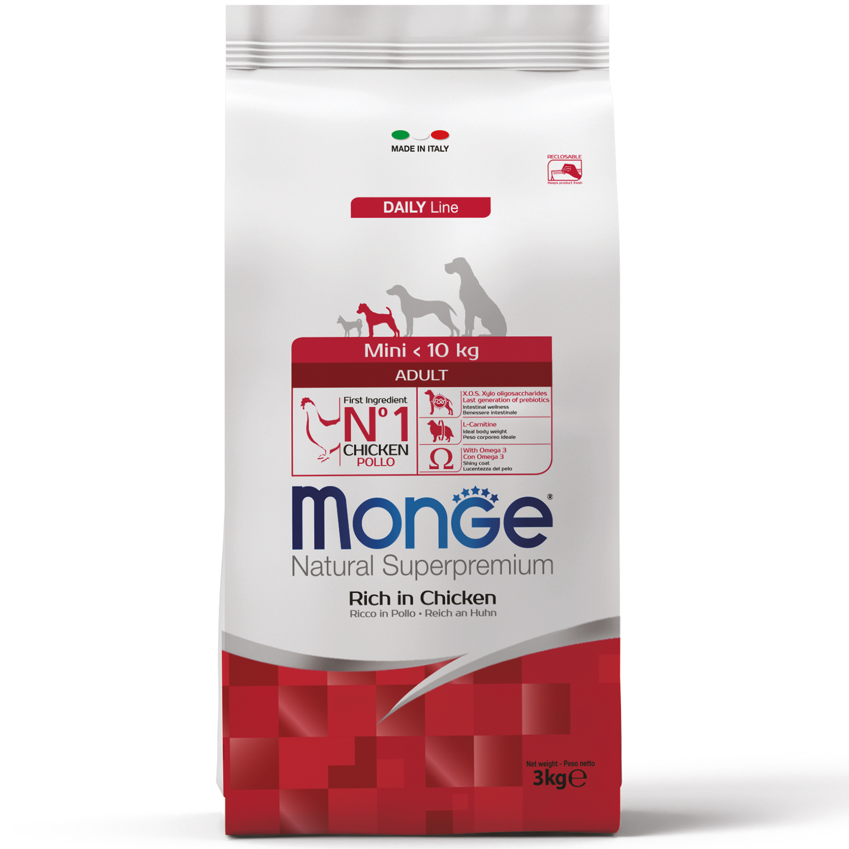 Monge Dog Mini Adult курка з рисом 0,8
