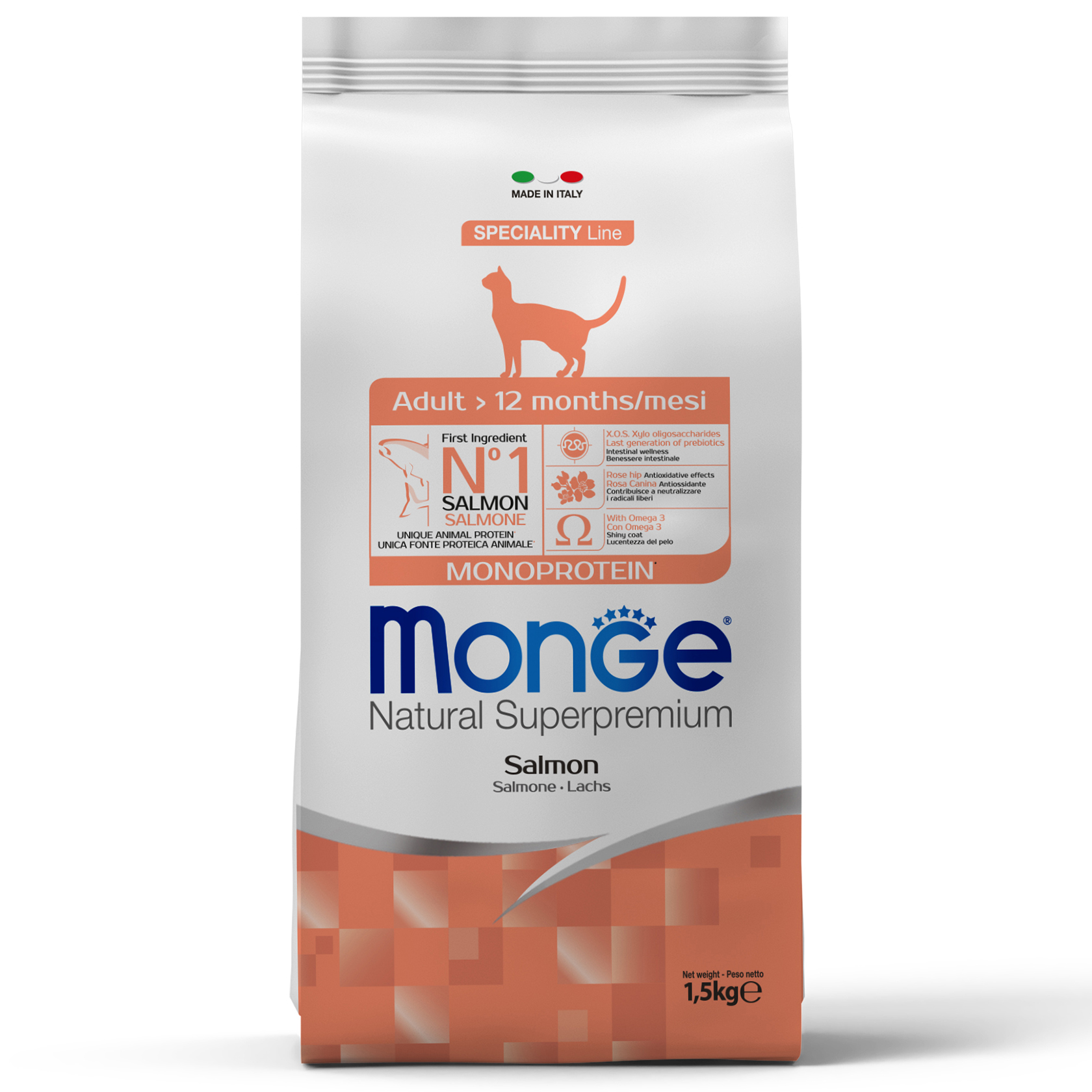 Monge Cat Adult з лососем 0,4