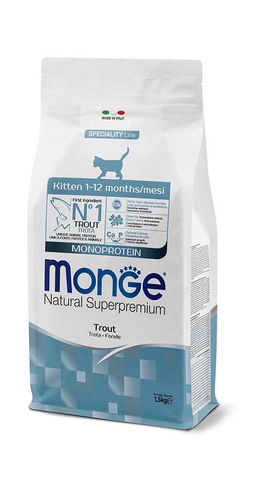 Monge Cat Monoprotein Kitten з фореллю 1,5
