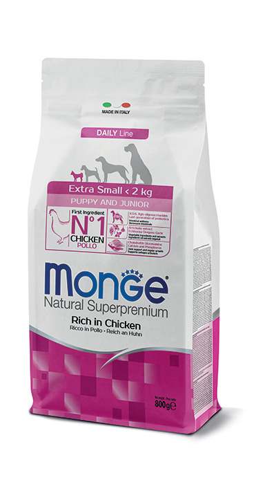 Monge Dog Extrasmall Puppy & Junior курка з рисом 0,8