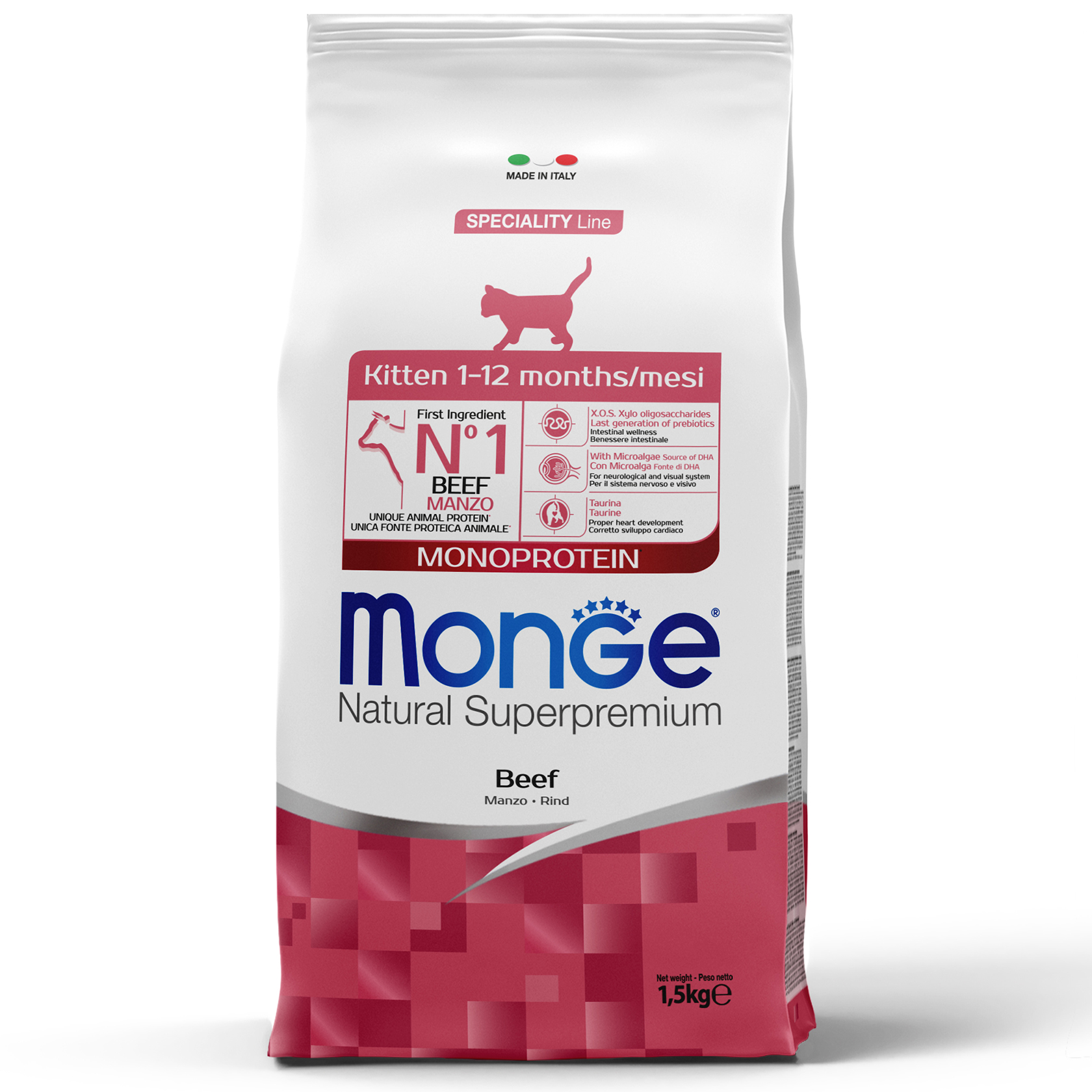 Monge CAT Kitten з яловичіною 0,4кг