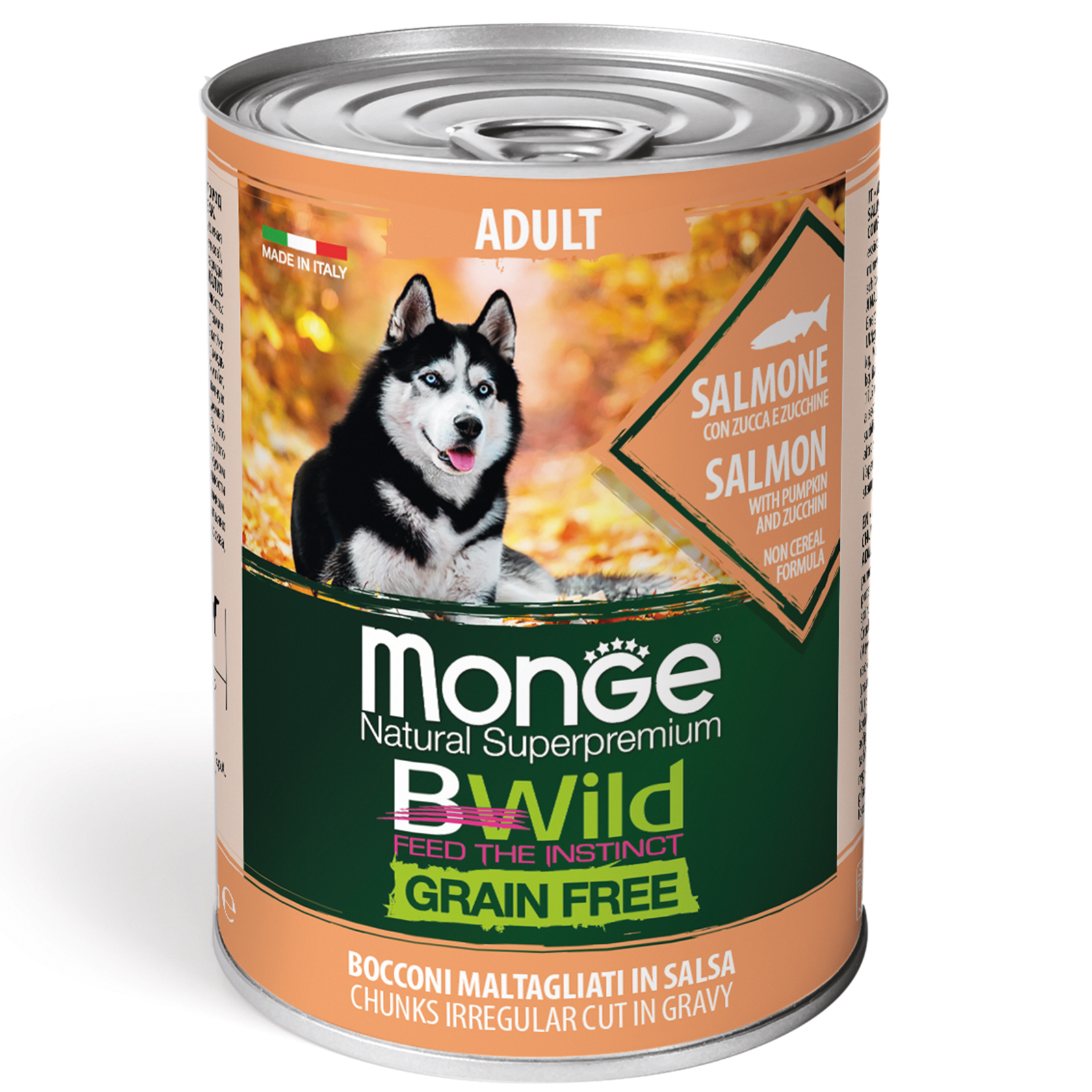 Monge Dog Bwild Grain Free Adult лосось гарбуз цукіні 0,4
