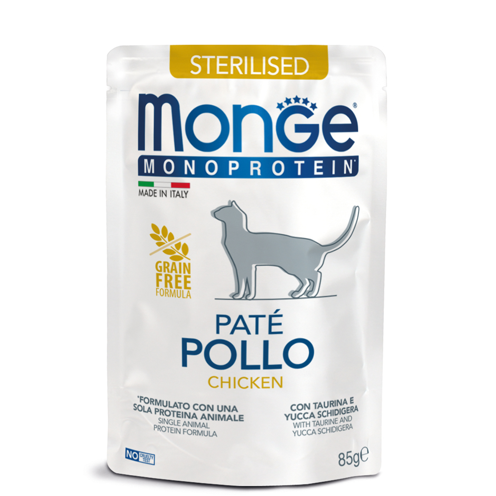 Monge Cat MONOPROTEIN Sterilised 100% курка 0,085