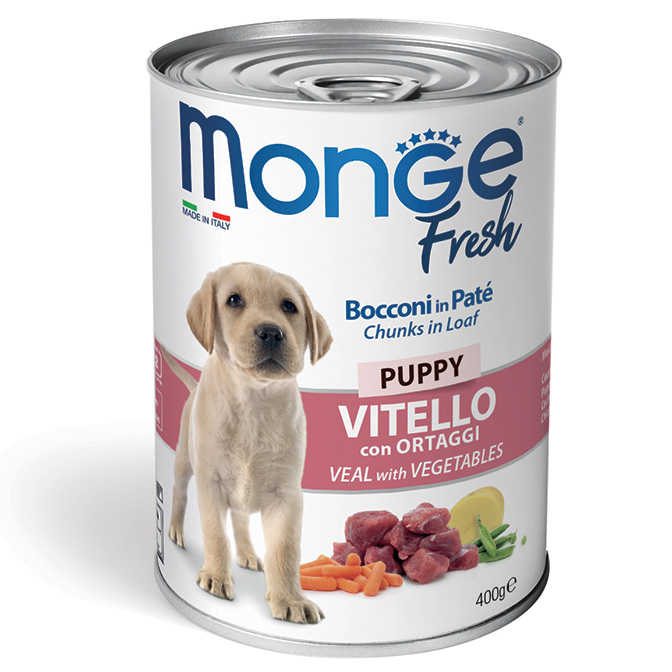 Monge Dog FRESH Puppy телятина з овочами 0,4