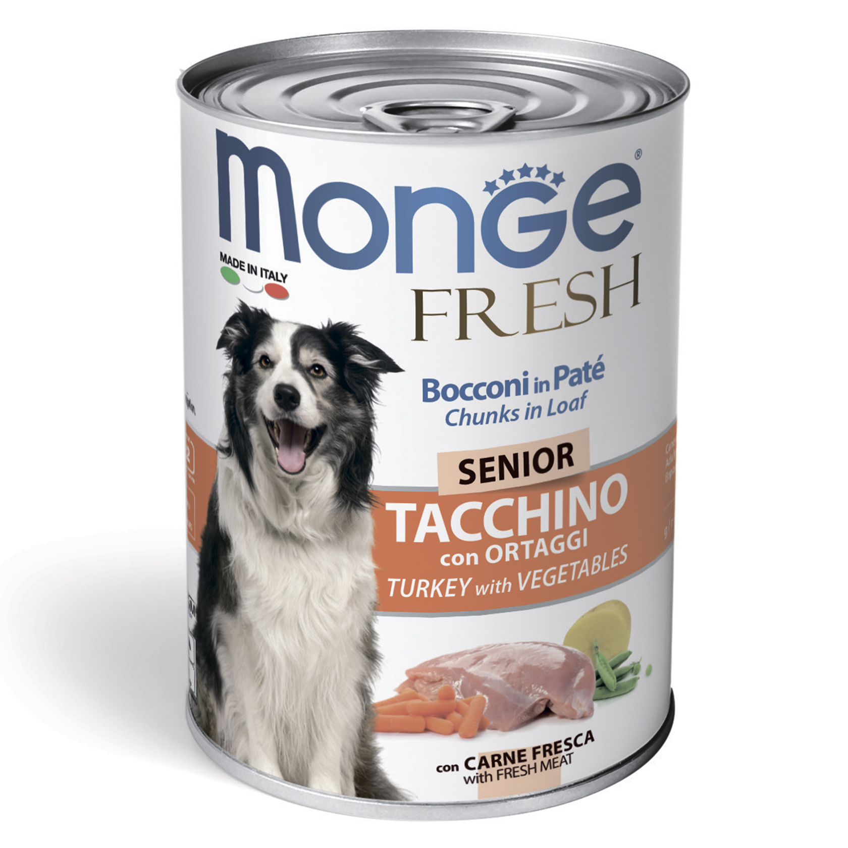 MONGE FRESH SEIOR turkey/veg корм вологий для собак 400 гр
