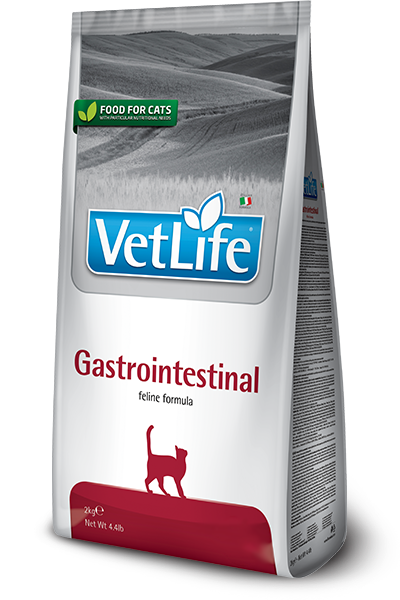 Фарміна кет сух Vet Life Gastrointestinal дієт. харчування, при захворюванні ШКТ, 2 кг 25340