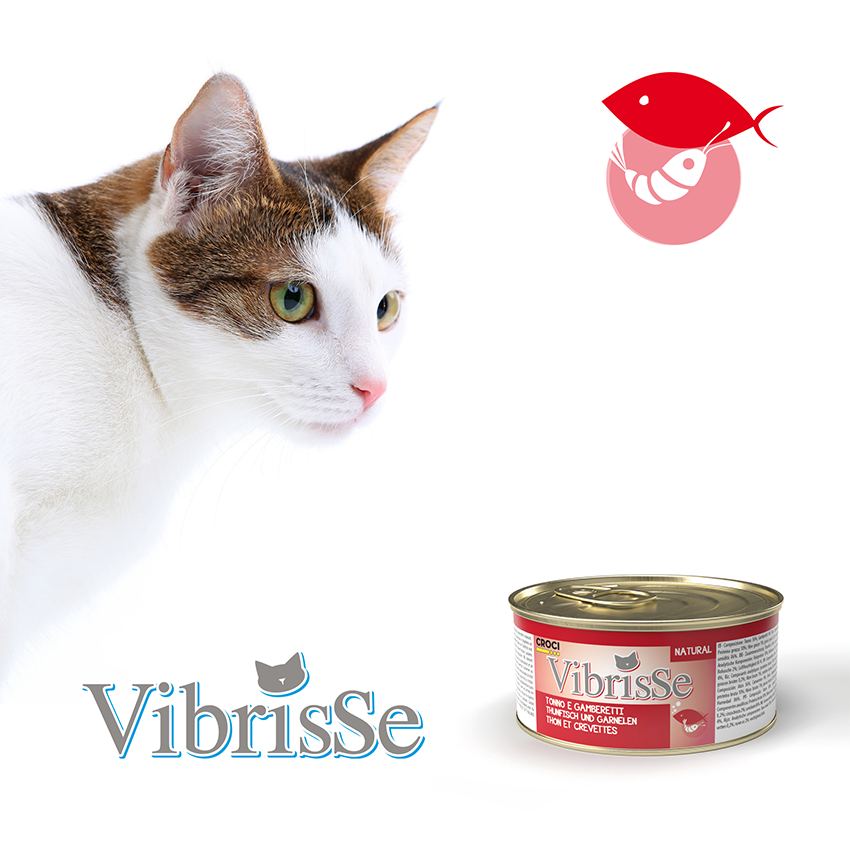 Конс. для кот. VIBRISSE тунець/креветки, 140г