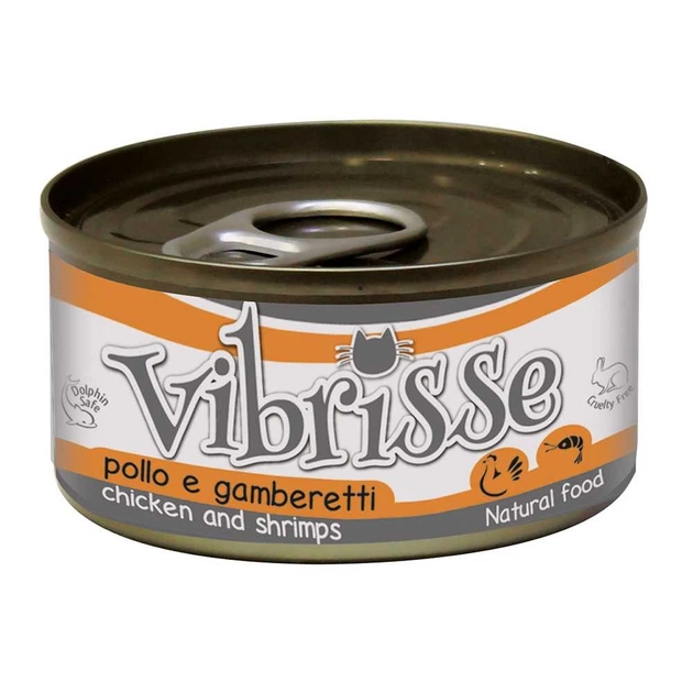 Vibrisse корм для котів курка креветки 70 гр