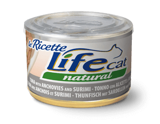 Lifecat "Le Ricette" Тунець з анчоусами та сурими 150 гр