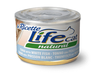 Lifecat natural для котов тунец белая рыба 150 гр