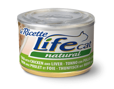 Life Cat 150 gr ''Le Ricette'' Тунец з куркою та печінкою