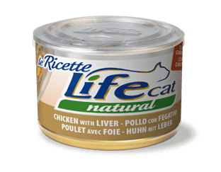 Lifecat 150 грам "Le Ricette" Куряче філе з печінкою та морквою