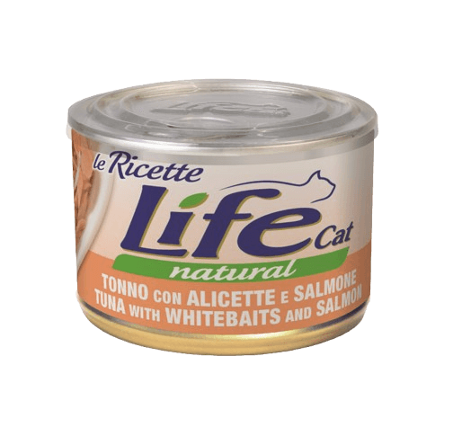 Lifecat "Le Ricette" Тунець з анчоусами та лососем 150 гр