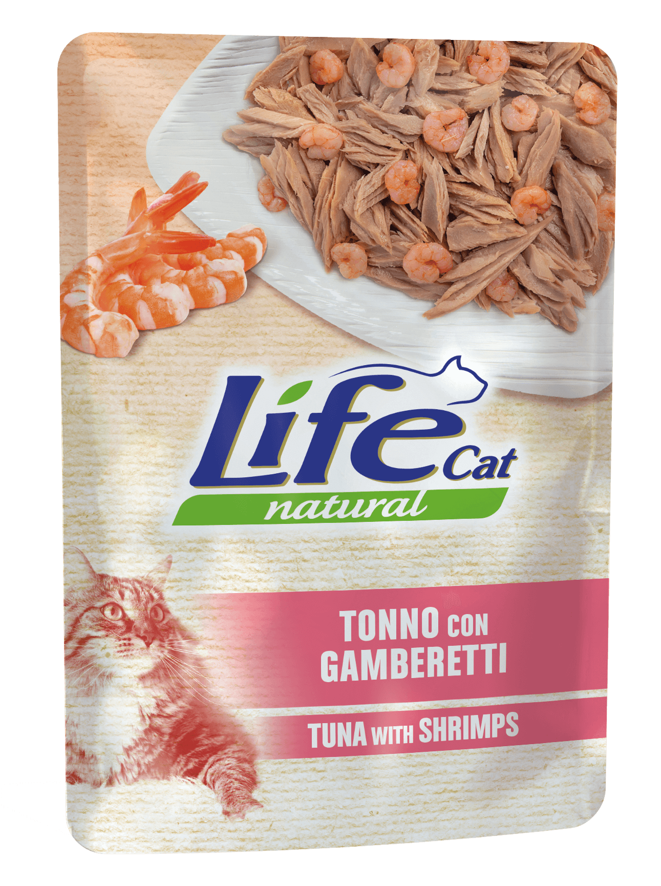 Lifecat 70 грам пауч Тунець з креветками 10134