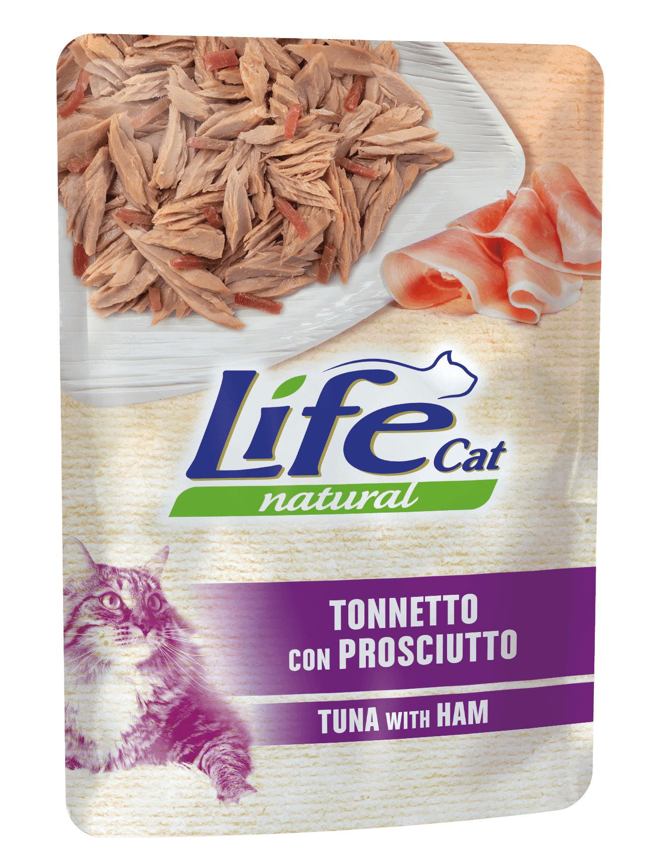 Lifecat 70 грам пауч Тунець з шинкою 10136