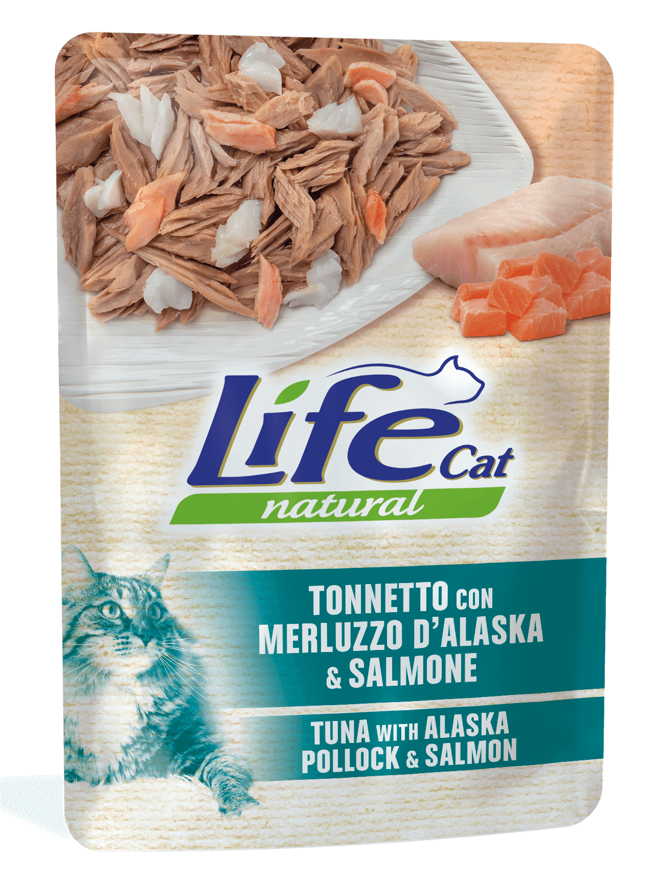 Lifecat 70 грам пауч Тунець з тріскою та лососем 10137