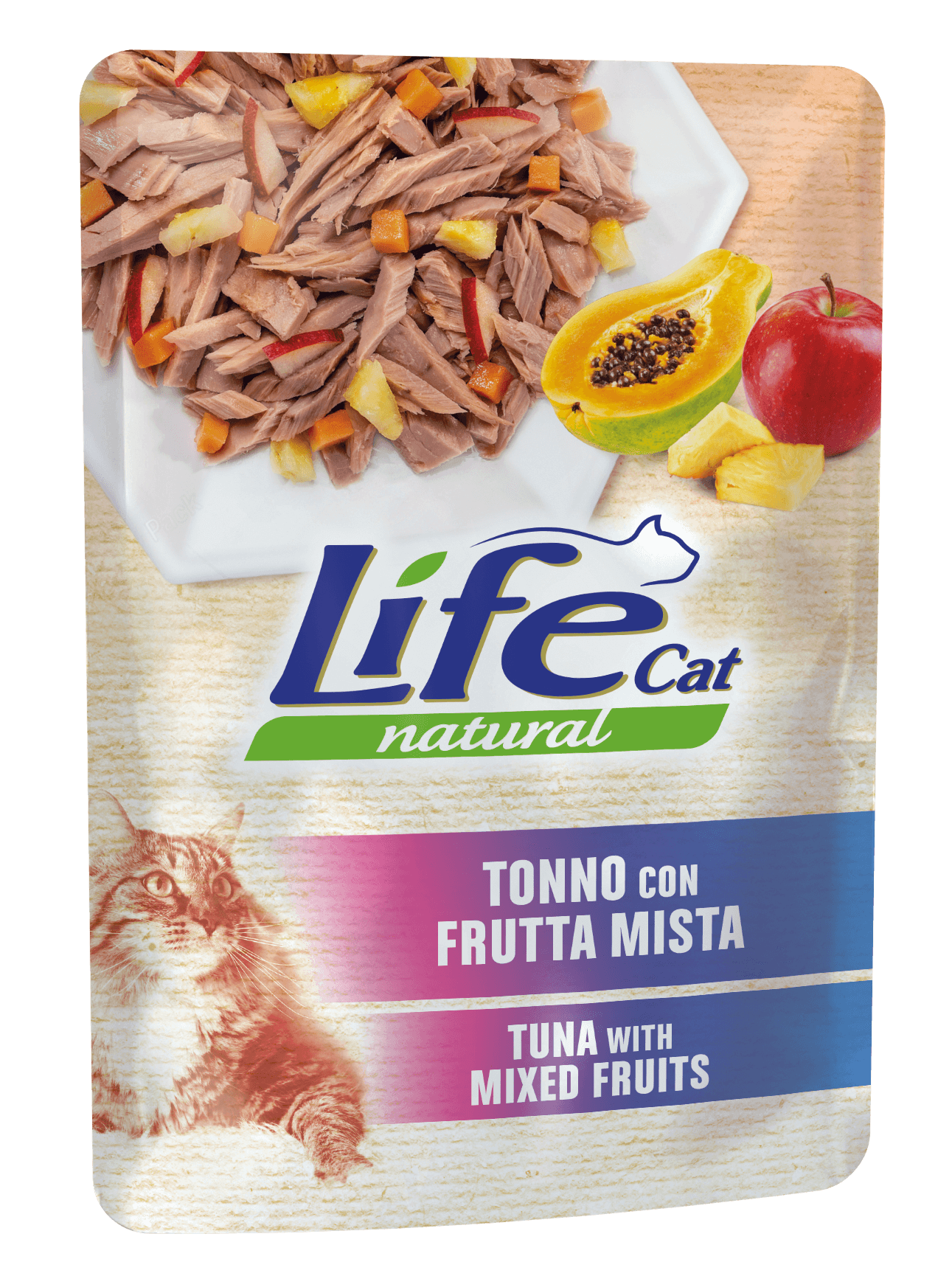 Lifecat 70 грам пауч Тунець з фруктовим міксом 10140