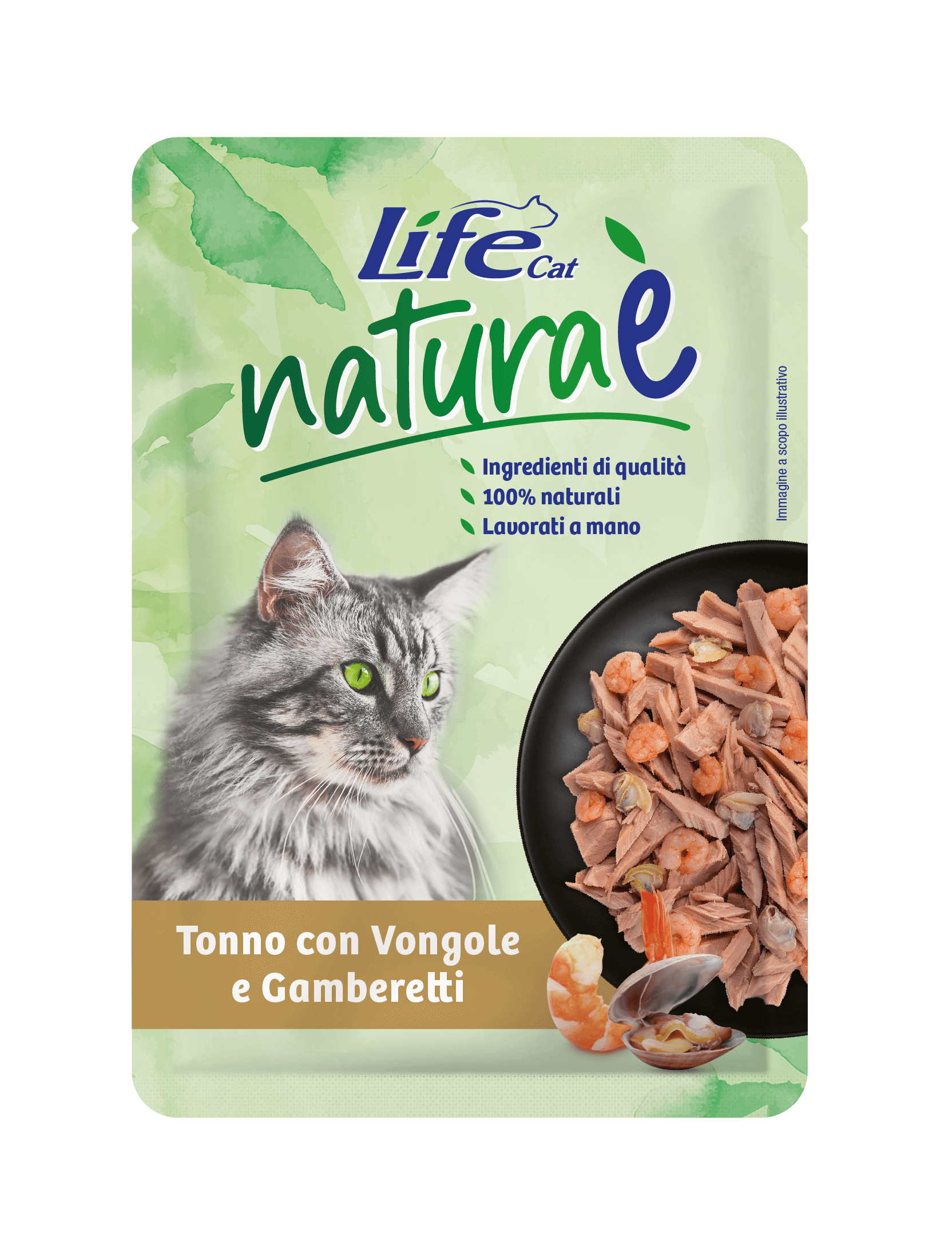 Lifecat 70 грам пауч Тунець з мідіями та креветками 10142