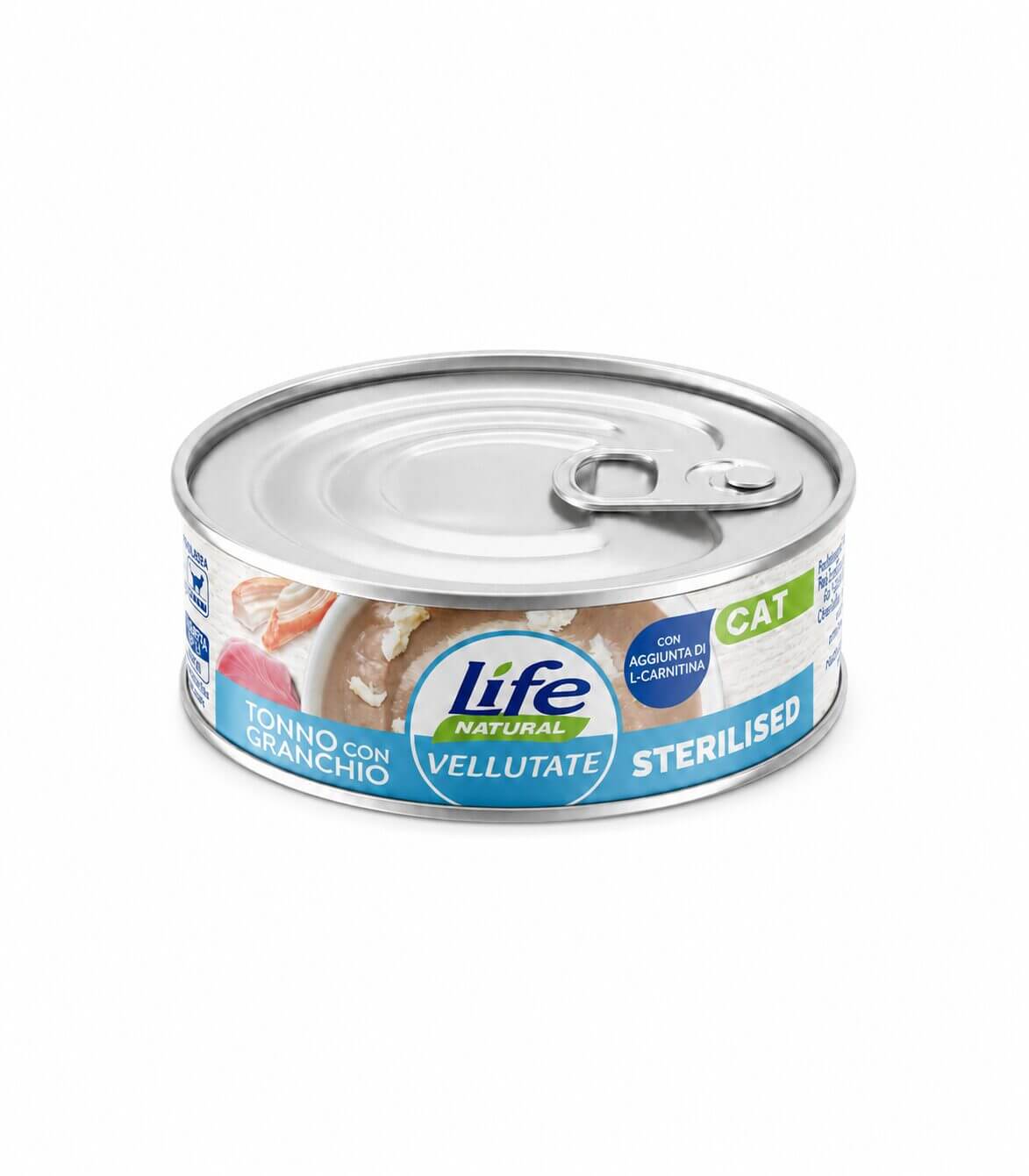 Lifecat стеріл тунець з крабом 70 грам