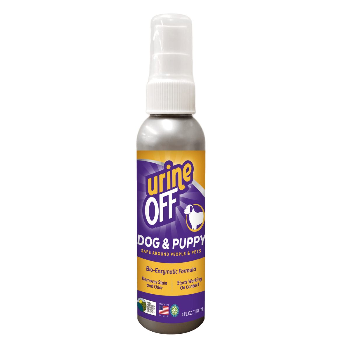 Tropiclean URINE OFF спрей для удаления органических пятен и запахов, для щенков и собак 118мл