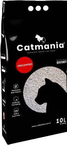 Бентонітовий наповнювач CATMANIA натуральний білий, 10л
