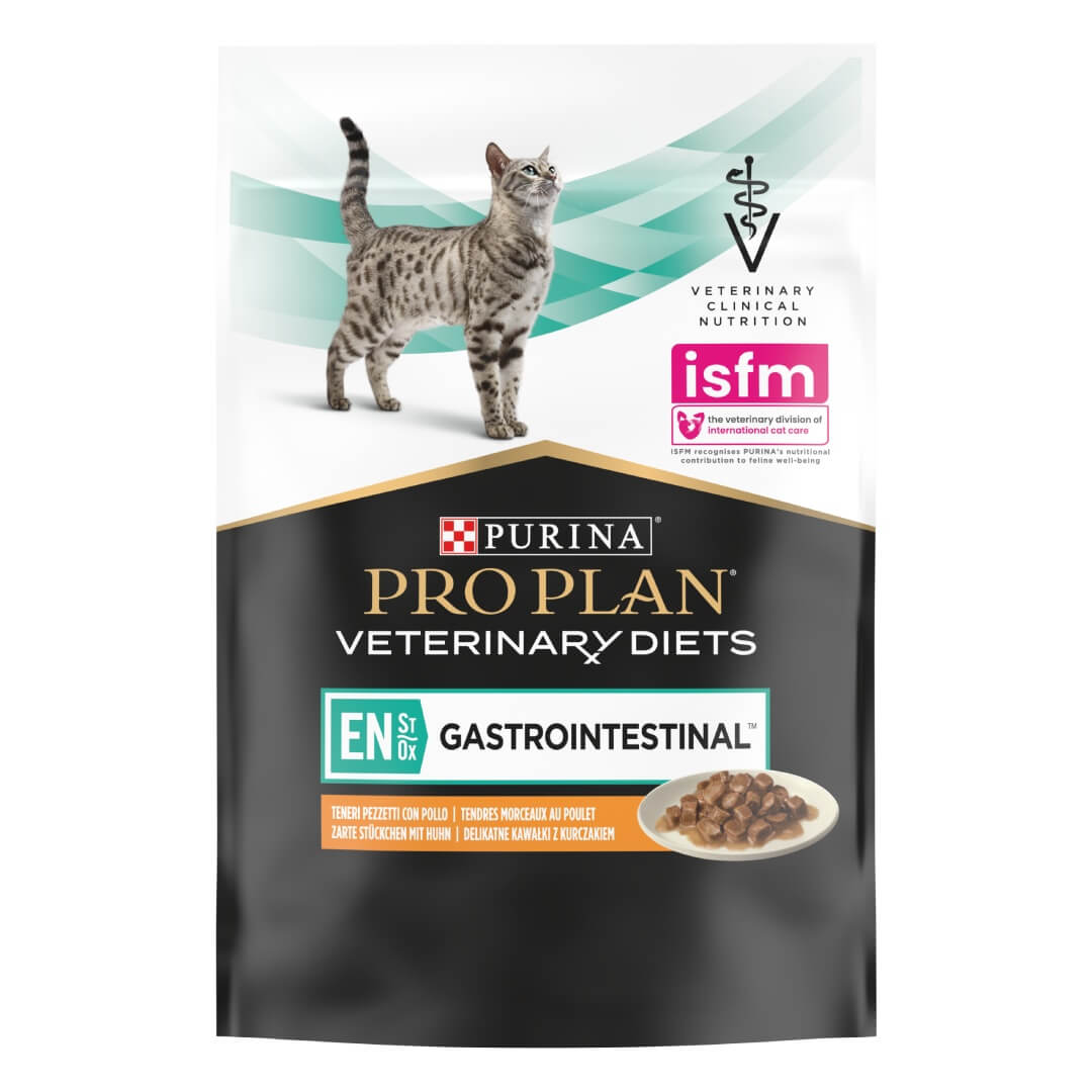 ProPlan Вологий корм для кошенят та дорослих котів Purina Pro Plan Veterinary Diets EN Gastrointestinal з куркою, 85 г