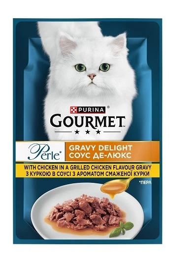 Корм Гурме ПЕРЛ.для котів 85 гр мініфіл кур